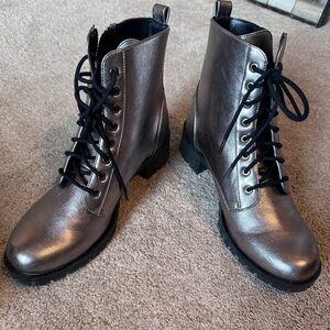 🥳Festival-Ready! Metallic Booties